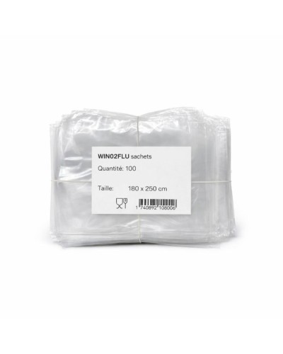 Sac sous vide pour cuisson rétractable 180x250