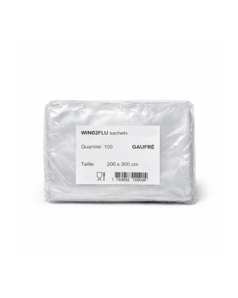 Sac sous vide gaufré pour particulier 200x300