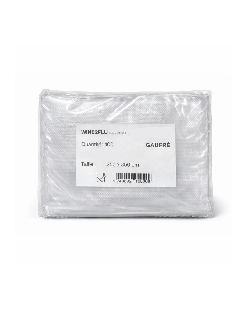 Sac sous vide gaufré pour particulier 250x350