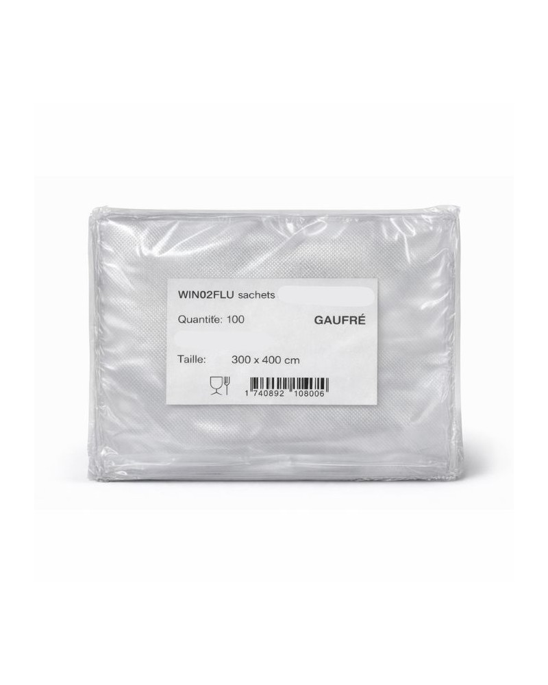 Sac sous vide gaufré pour particulier 300x400