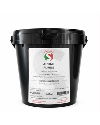 Arôme fumé en poudre seau de 2.5 kg