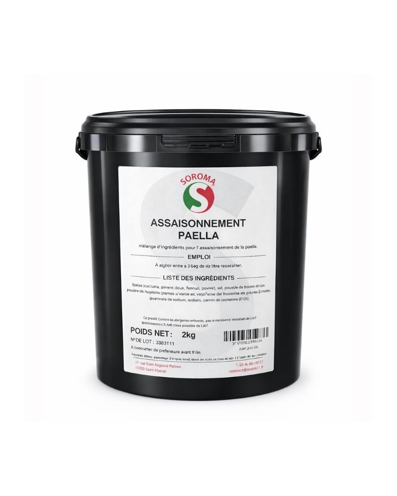 Assaisonnement pour paella seau de 2 kg