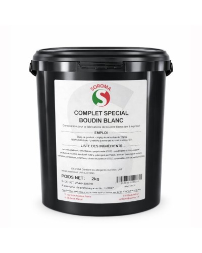 Assaisonnement complet pour boudin blanc sans sel 2 kg