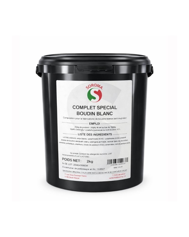 Assaisonnement complet pour boudin blanc sans sel 2 kg