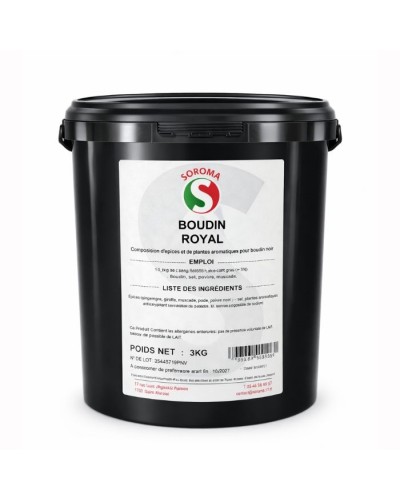 Assaisonnement pour boudin noir royal seau de 3 kg