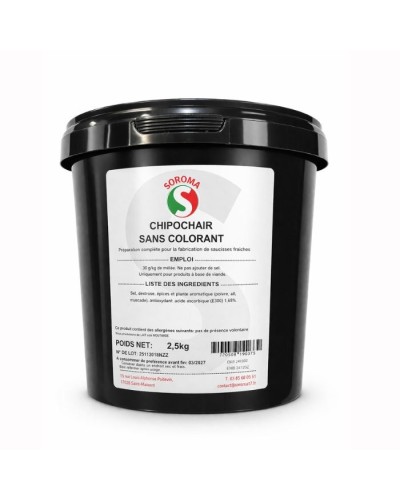 Epices complet pour saucisses natures et chipolatas sans colorant