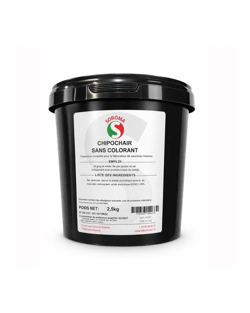 Epices complet pour saucisses natures et chipolatas sans colorant