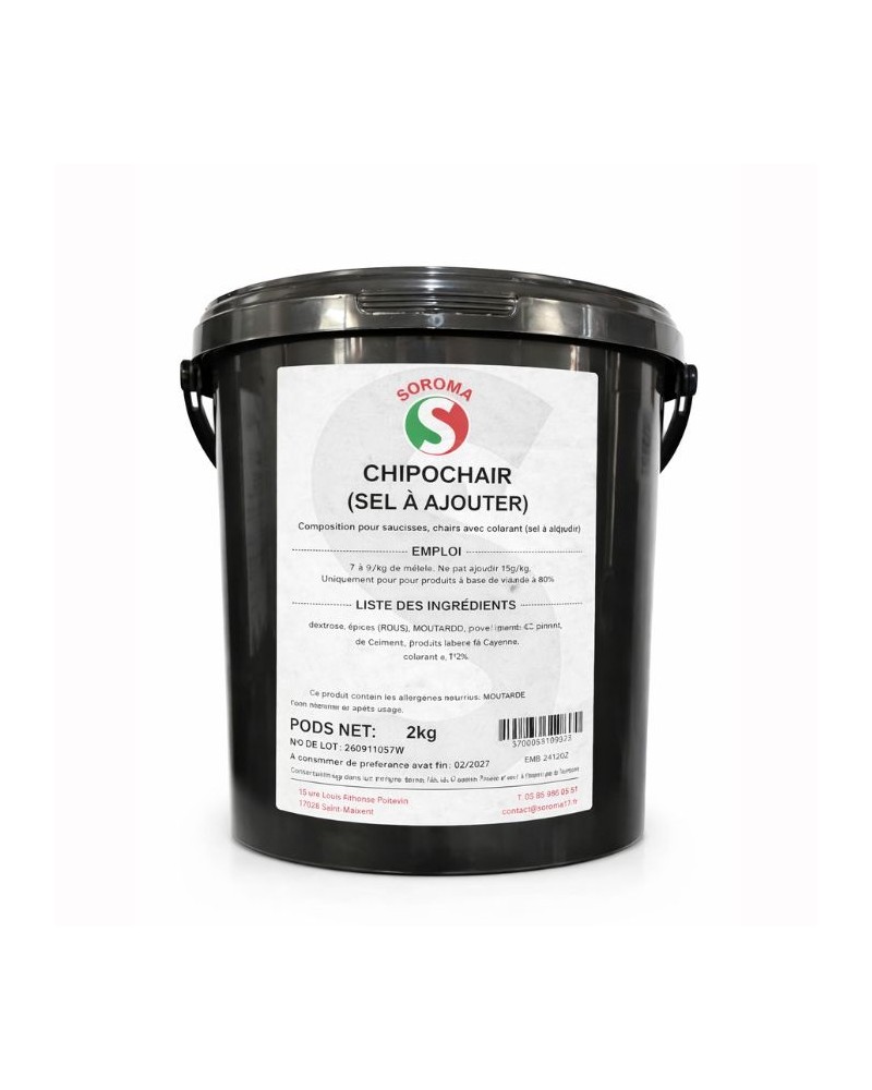 Epices complet pour chipolatas nature et saucisses sans sel