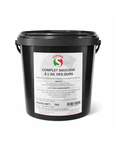Epices complète pour saucisses à l'ail des ours seau de 2 kg