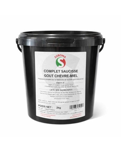 Epice pour saucisses saveur chèvre miel seau de 2 kg