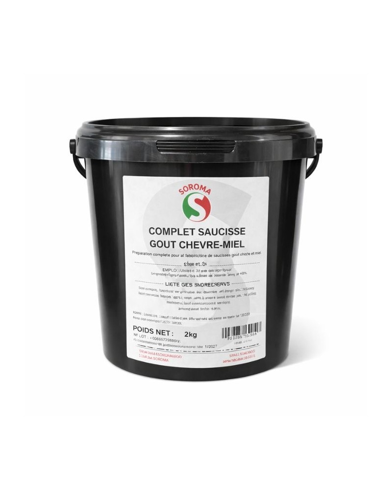 Epice pour saucisses saveur chèvre miel seau de 2 kg