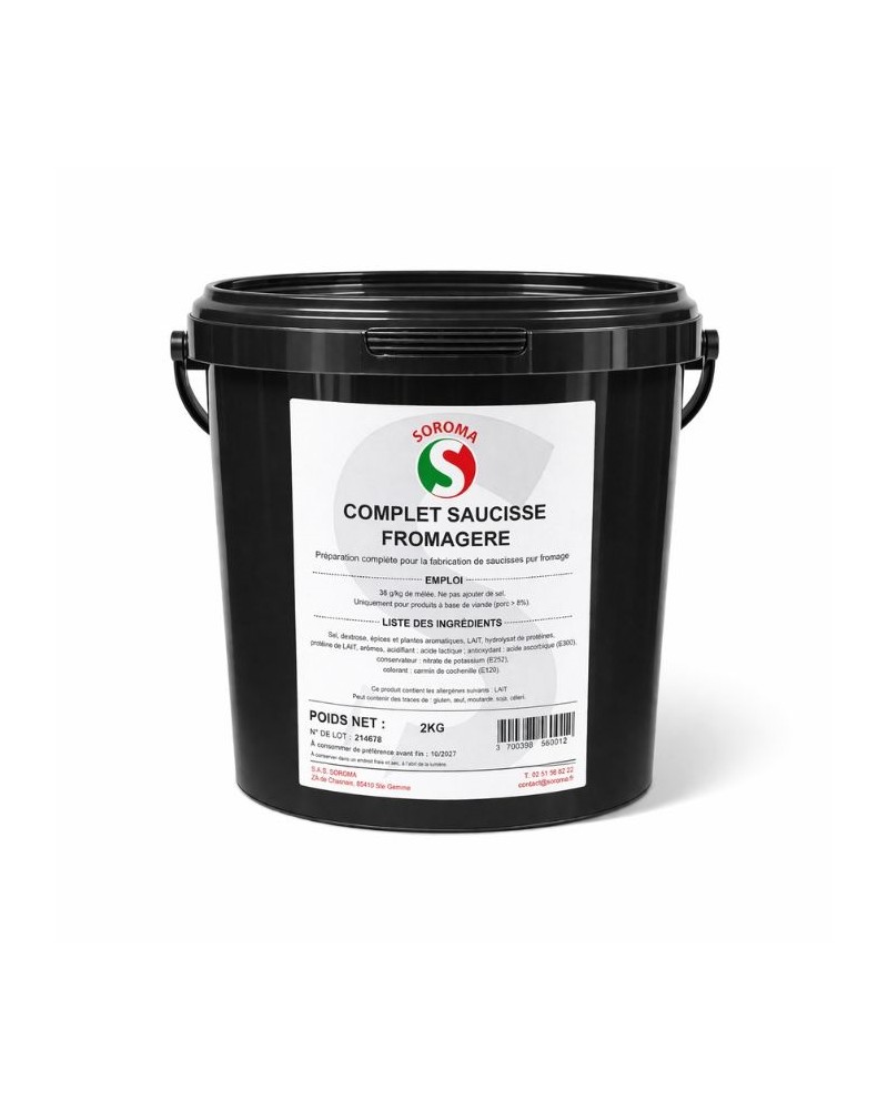Epices complète pour saucisses saveur fromagère seau de 2 kg