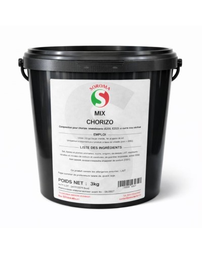 mix pour chorizo sans sel