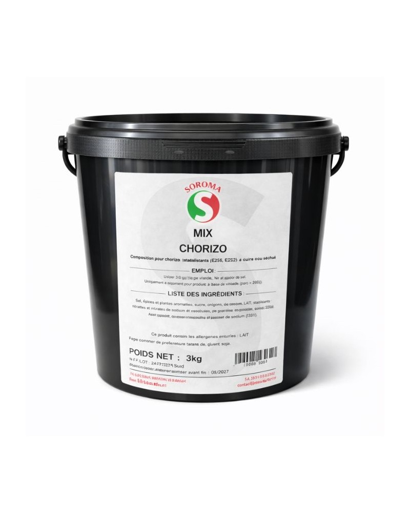 mix pour chorizo sans sel