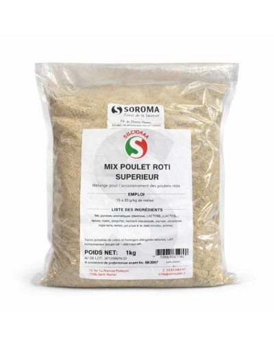 Mix d'épices pour poulet rôti supérieur sachet de 1 kg