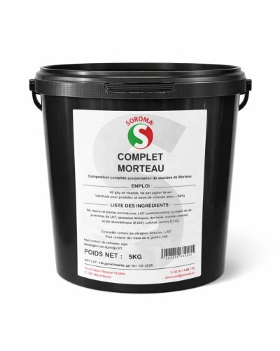 Mix complet pour saucisse de Morteau en seau de 5 kg