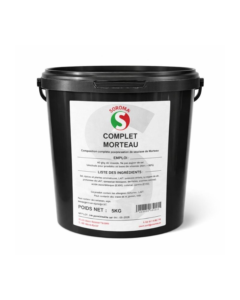 Mix complet pour saucisse de Morteau en seau de 5 kg