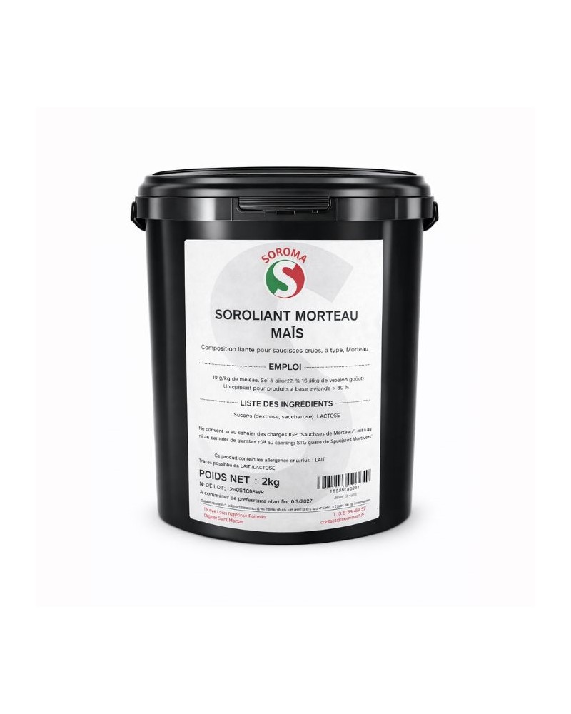 Soroliant saucisse de Morteau sans gluten au mais 2 kg
