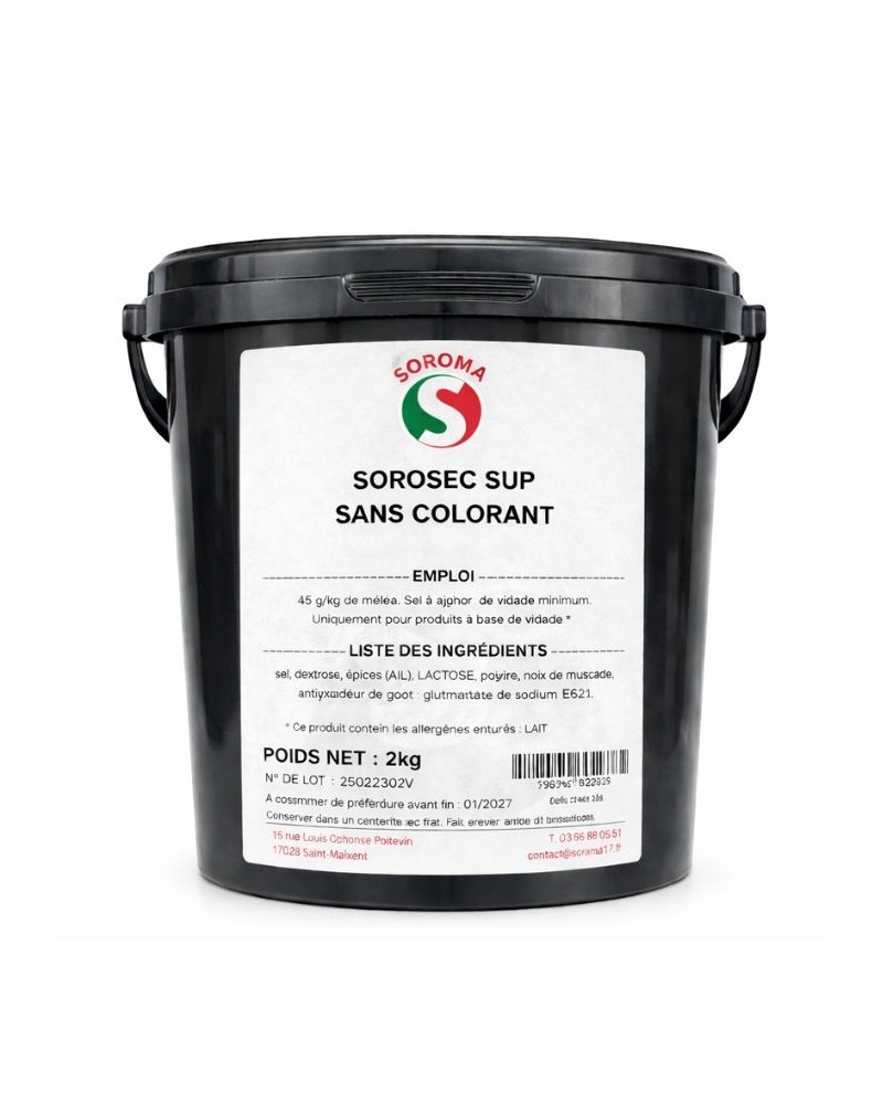 Préparation complète Sorosec supérieur sans colorant 2 kg