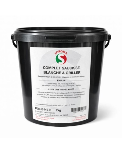 Mix épices pour saucisses blanches à griller seau de 2 kg