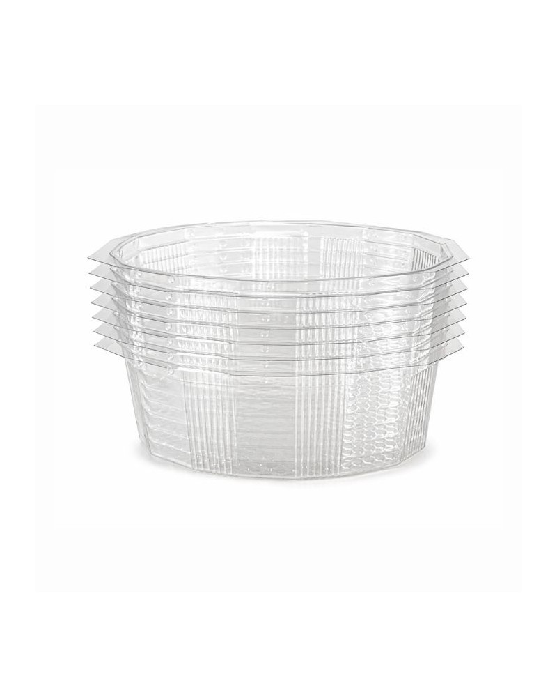 barquette refermable plastique cristal pour produits froids 1.5 kg