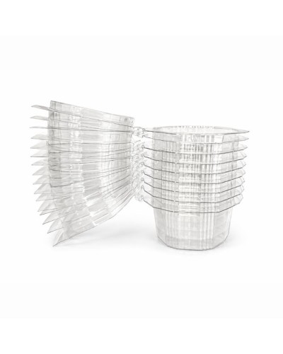 Barquette refermable en plastique cristal pour produits froids 125 g