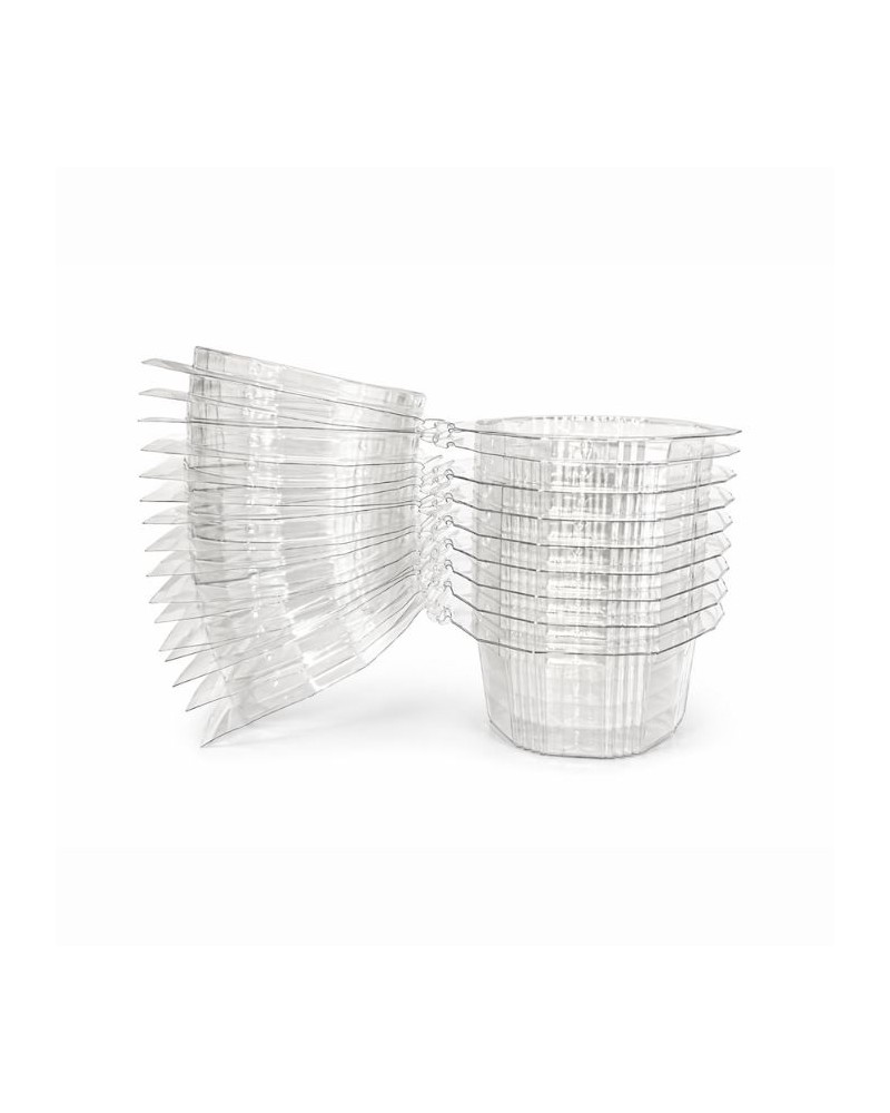 Barquette refermable en plastique cristal pour produits froids 125 g