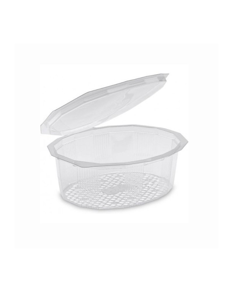 Barquette refermable en plastique cristal pour produits froids 750 g