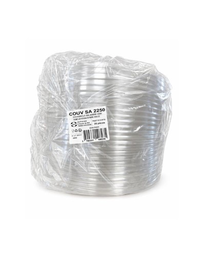 Couvercle pour saladier 2250 ml en plastique cristal