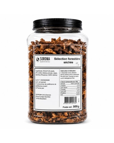 Mélange forestier séché sans champignons noirs 500g