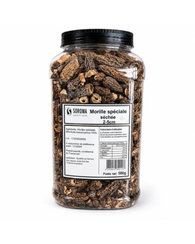Morilles spéciales séchées sans queues 500g