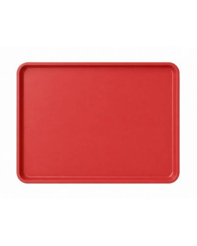 Plateau alimentaire pour étale rouge et blanc 40 x 60 cm