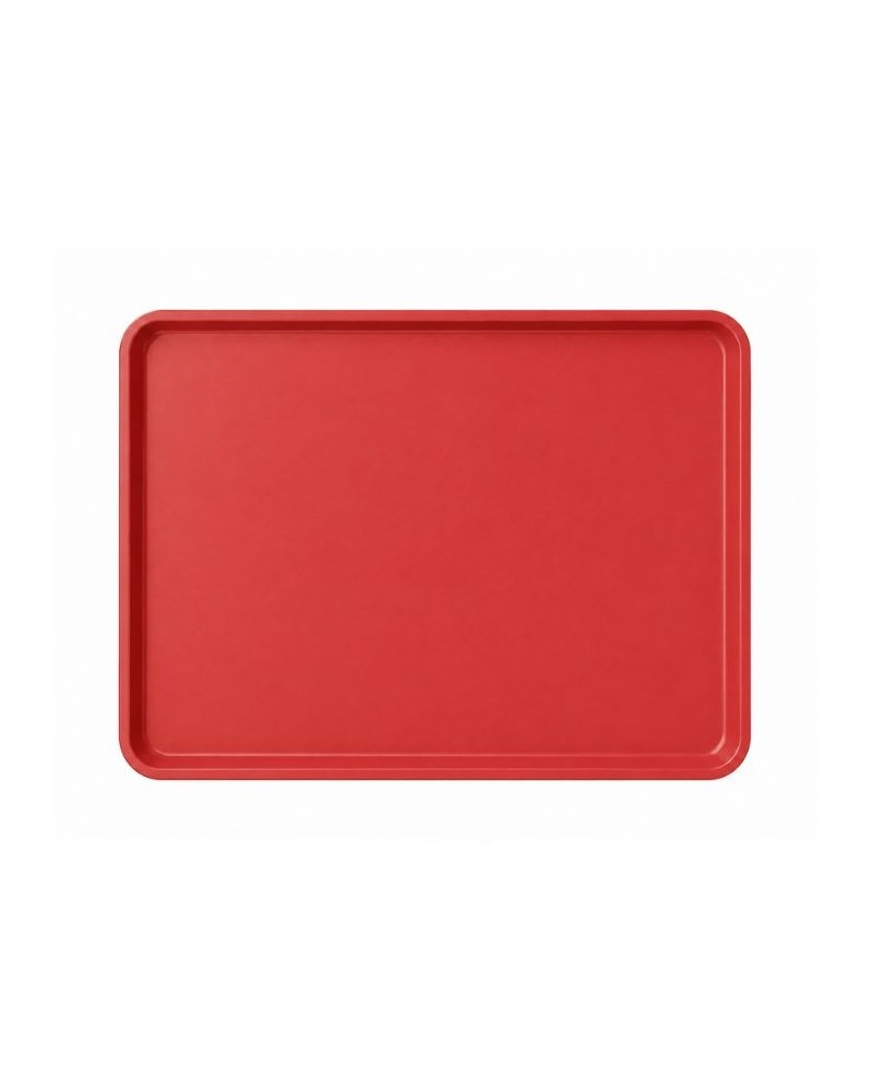 Plateau alimentaire pour étale rouge et blanc 40 x 60 cm