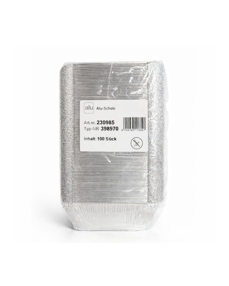 Barquette en aluminium refermable alimentaire 900 ml 100 pcs