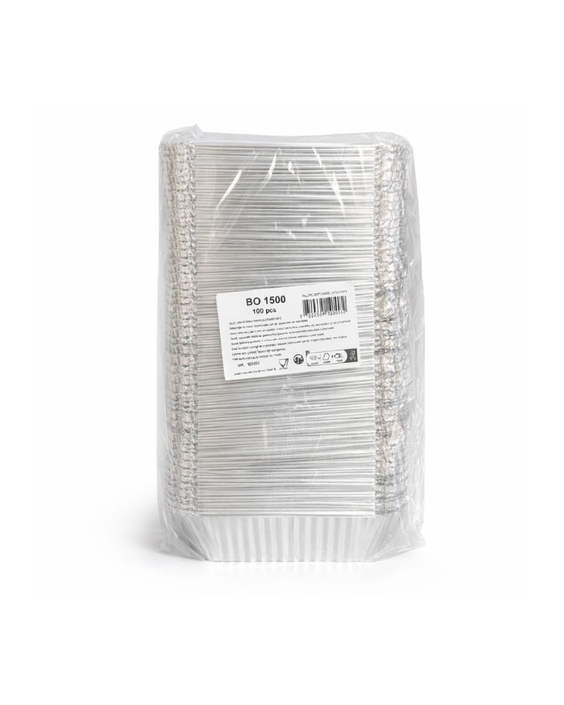 Barquette en aluminium refermable alimentaire 1570 ml 100 pcs