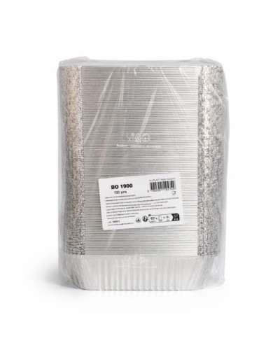 Barquette en aluminium refermable alimentaire 2000 ml 100 pcs