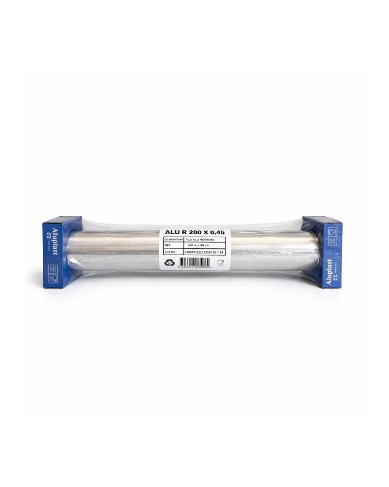 Rouleau d'aluminium alimentaire 200 m x 45 cm