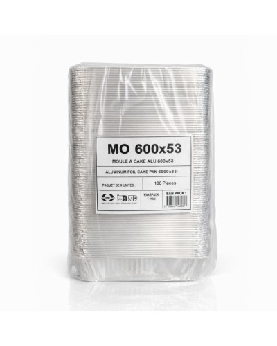 Moule à cake en aluminium 595 ml - 100 pcs