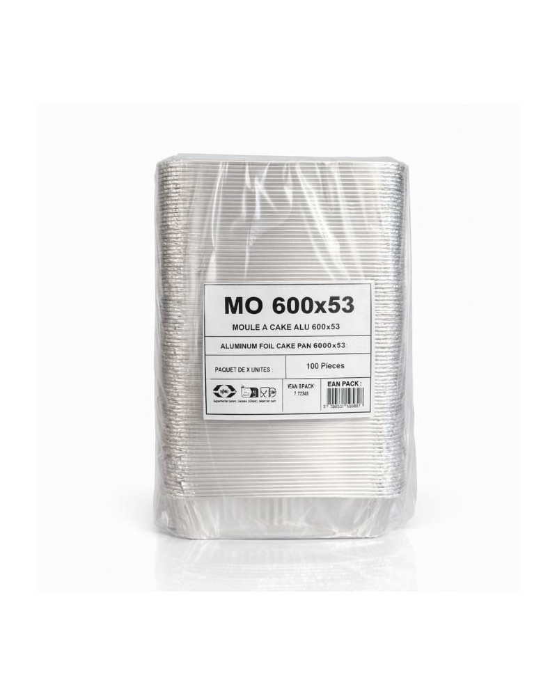 Moule à cake en aluminium 595 ml - 100 pcs