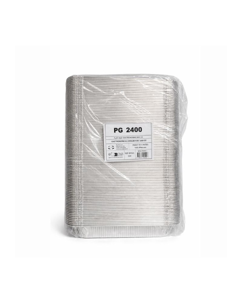 Plat en aluminium pour présentation 2625 ml 100 pcs