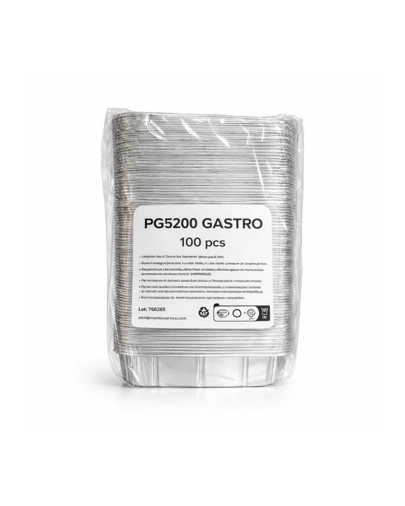 Plat alu 29,8 x 29,9 cm 5200 ml - 100 pcs