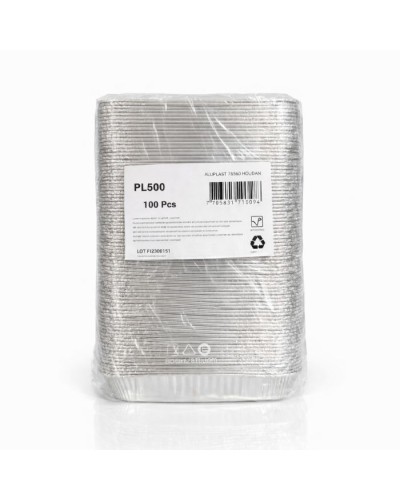 Barquette alu 18,8 x 12,3 cm 500 ml - 100 pcs
