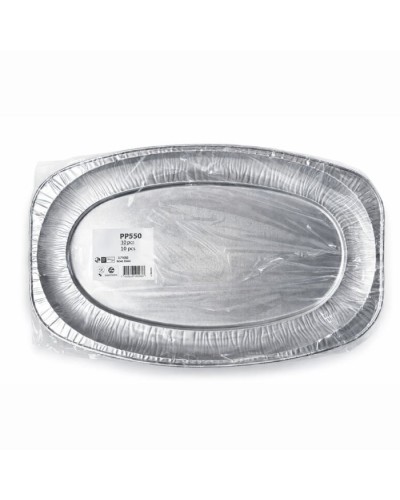 Plat ovale alu 54 x 35 cm - 10 pcs