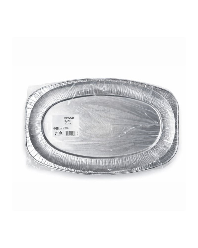 Plat ovale alu 54 x 35 cm - 10 pcs