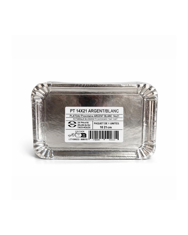 Plat traiteur 14 x 21 cm - 50 pcs