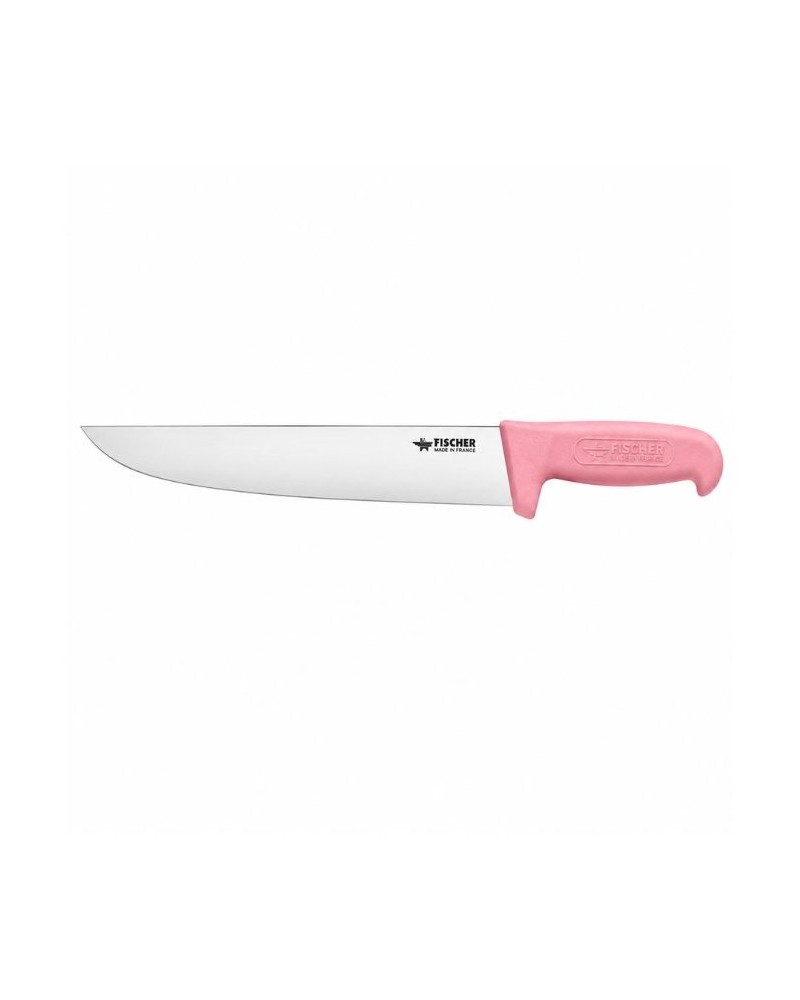 Couteaux de boucher rose 30 cm fischer