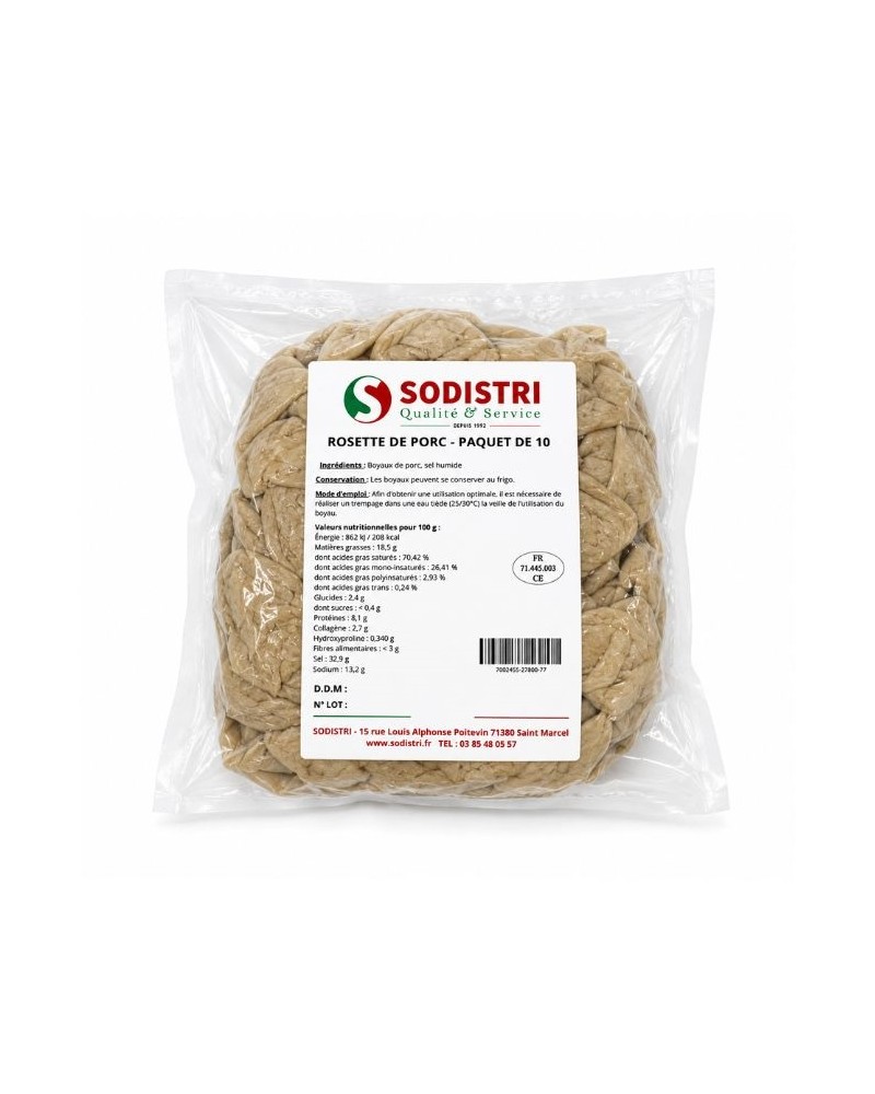 Rosette de porc par 10 50/55