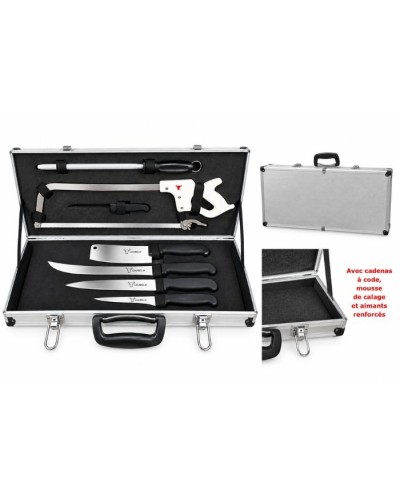 Mallette de boucher complète 7 pièces