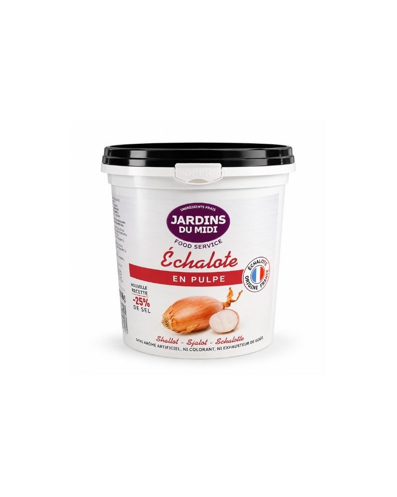Pulpe d'échalote en pot de 1 kg