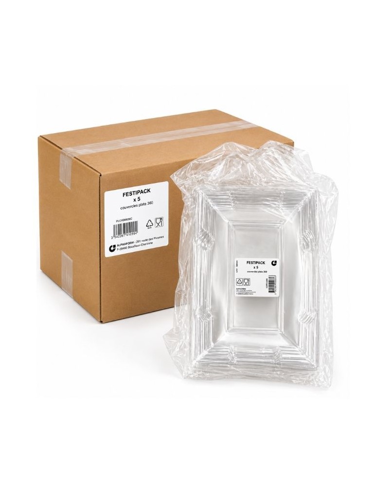 Couvercle pour plateau plc en carton de 50